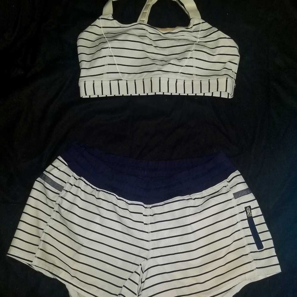 LULULEMON QUIET STRIPE SET **RARE**